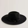 Abbiiio Bow Detail Pure Wool Fedora Hat