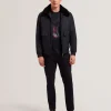 Avitore Bomber Removable Shearling Collar