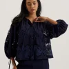 Bacina Lace 3/4 Balloon Sleeve Blouse