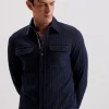 Belza Textured Cotton Utility Pocket Overshirt