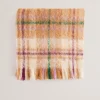 Chellis Checked Fringed Edge Woven Scarf