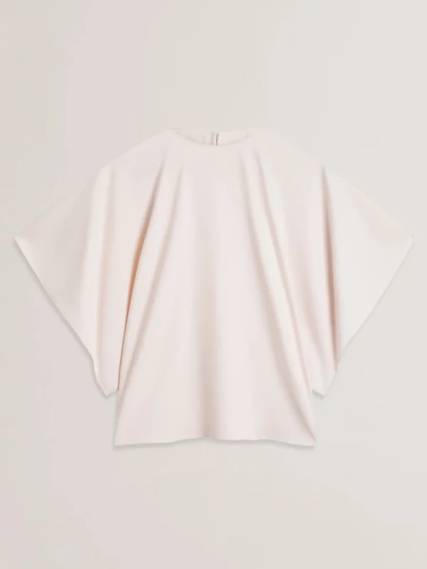 Cherika Batwing Short Sleeve Woven Blouse