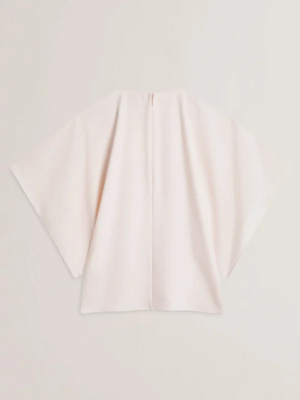 Cherika Batwing Short Sleeve Woven Blouse