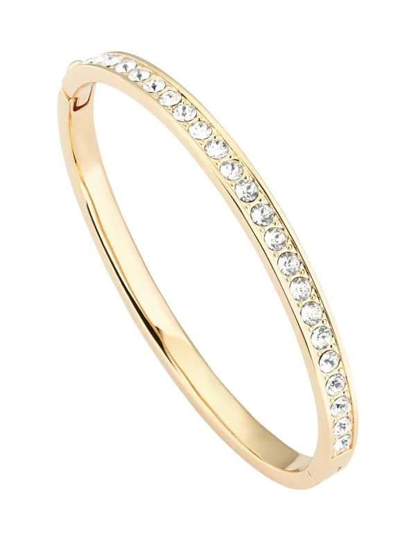 Clemara Crystal Hinge Bangle Bracelet