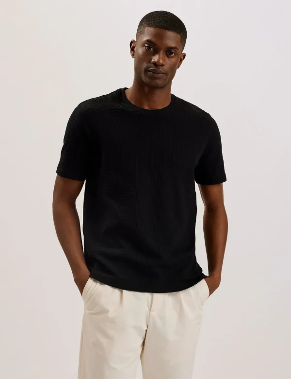 Curlys Short Sleeve Textured T-shirt