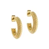 Dotetta Dotted Texture Hoop Earrings