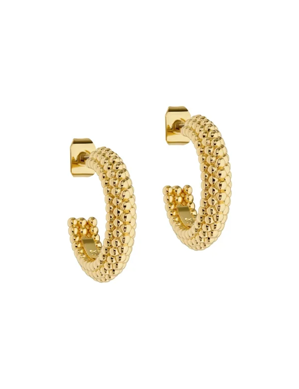 Dotetta Dotted Texture Hoop Earrings