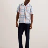 Gardon Check Print Relaxed Short Sleeve Shirt