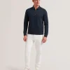 Ingmar Long Sleeve Cotton Blend Zip Polo Shirt