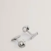 Knoted Knotted Shiny Metal Cufflinks