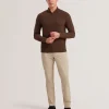 Kurnle T Knit Half Zip Funnel Neck Jumper