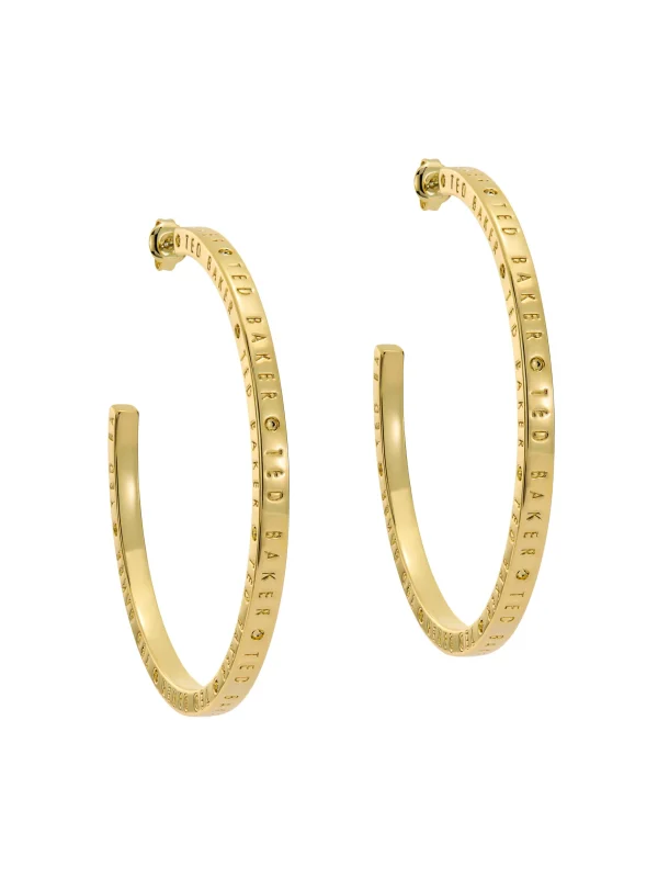 Loa Logo Hoop Earrings