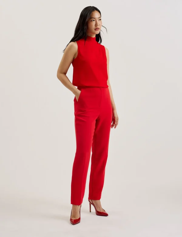 Manattl Tapered High Waisted Tailored Trousers