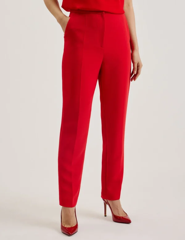 Manattl Tapered High Waisted Tailored Trousers