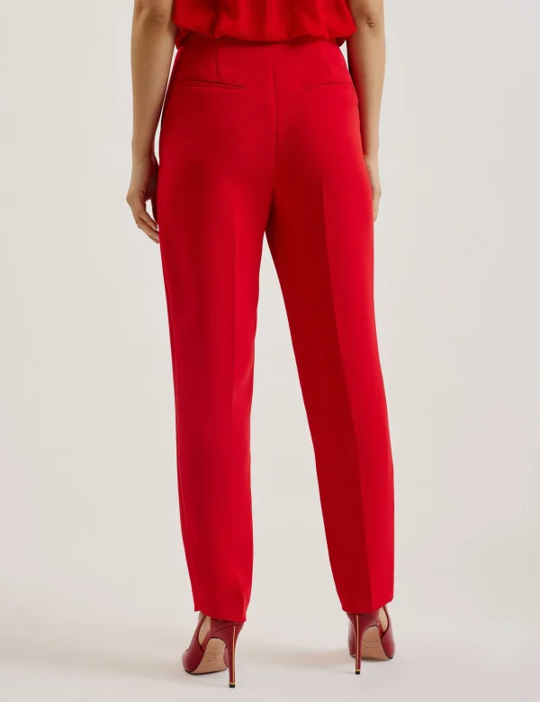 Manattl Tapered High Waisted Tailored Trousers