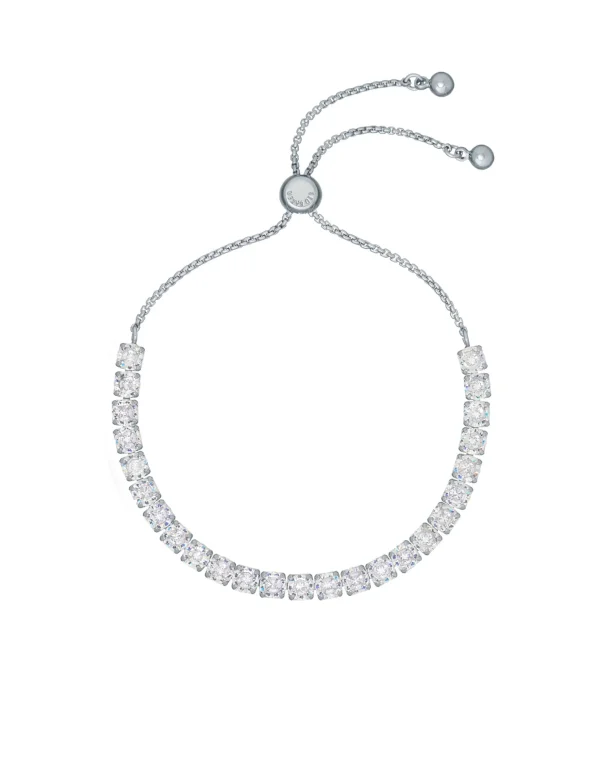 Melrah Crystal Adjustable Tennis Bracelet