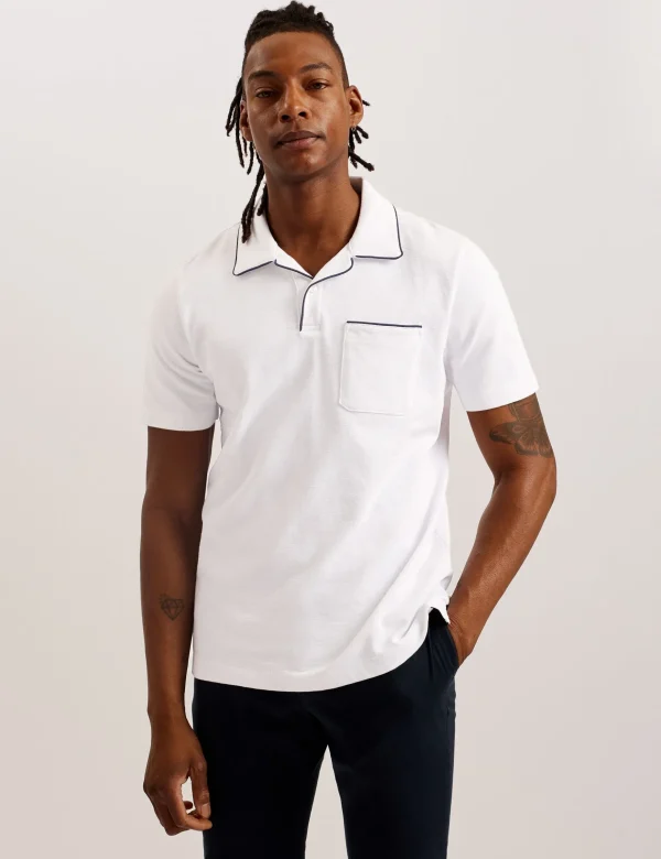 Paisel Short Sleeve Regular Open Collar Polo