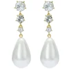 Pearsti Statement Crystal Bead Drop Earrings