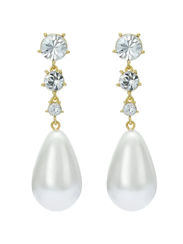 Pearsti Statement Crystal Bead Drop Earrings