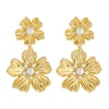 Petaria Flower Statement Drop Earrings