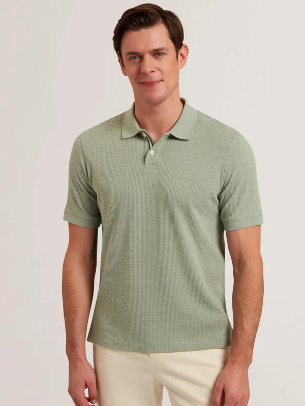 Redman Short sleeve Regular Textured Polo