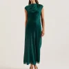 Rimini Chiffon Drape Neck Detail Midaxi Dress