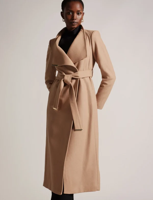 Rosell Long Length Wool Wrap Coat