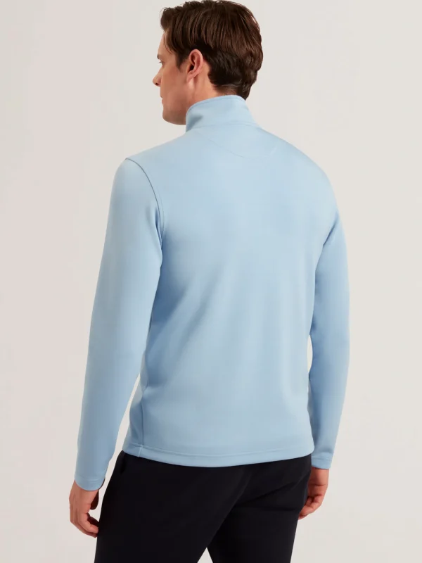 Simonea Textured Panel Half-Zip Modal Sweatshirt