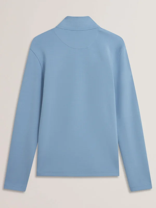 Simonea Textured Panel Half-Zip Modal Sweatshirt