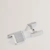 Tedly Silver Branded Cufflinks