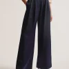 Teerut Satin Tailored Wide Flood Length Trousers