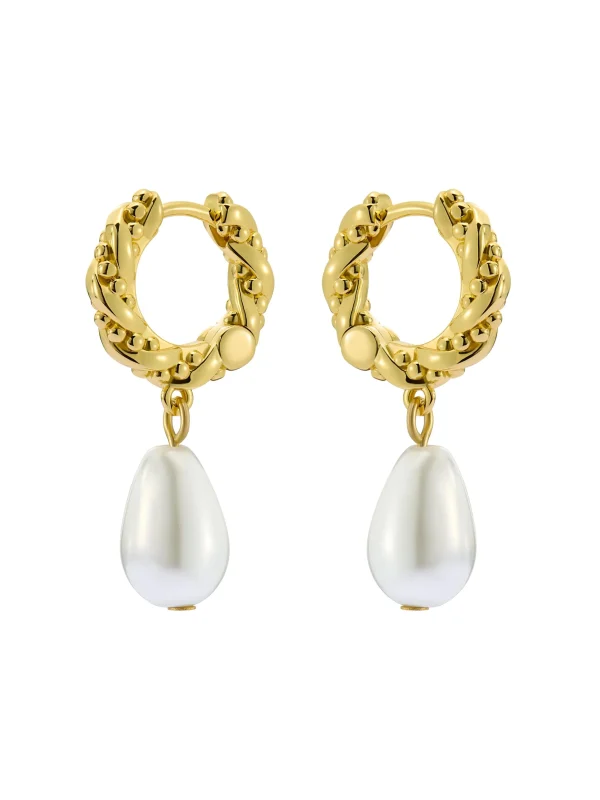 Tilly Twisted Pearl Drop Earrings