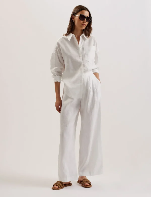 Toloca Oversized Linen Shirt