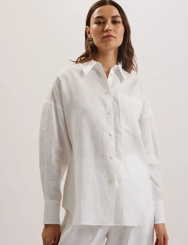 Toloca Oversized Linen Shirt