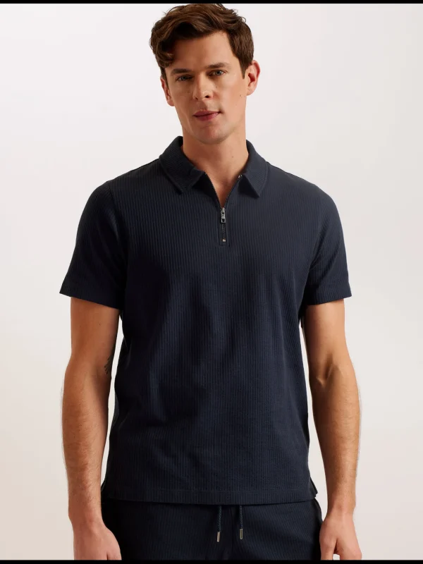 Zarkes Short Sleeve Regular Zip Polo