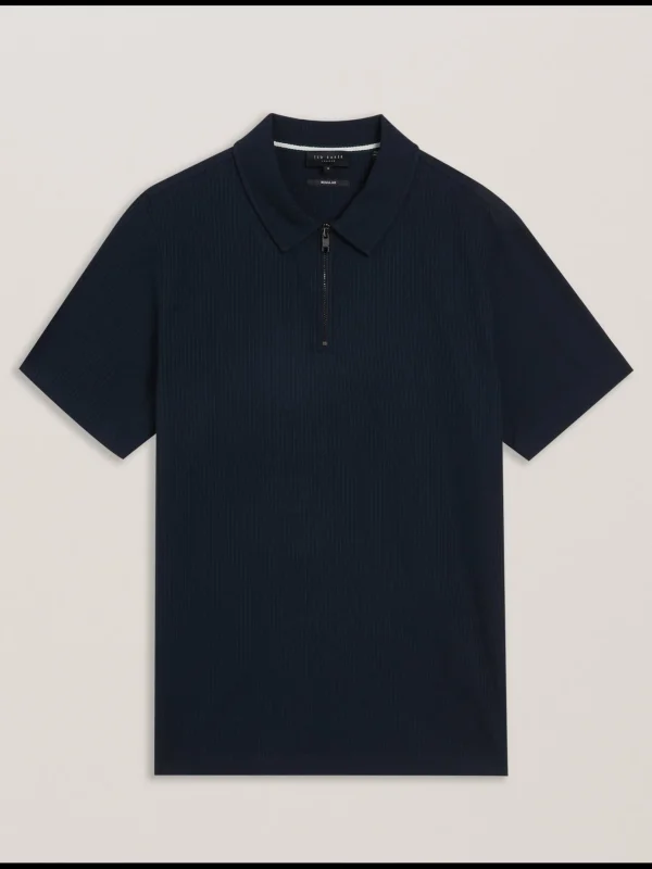 Zarkes Short Sleeve Regular Zip Polo